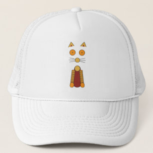Orange CAT Trucker Hat