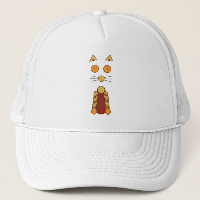 Orange CAT Trucker Hat (Front)