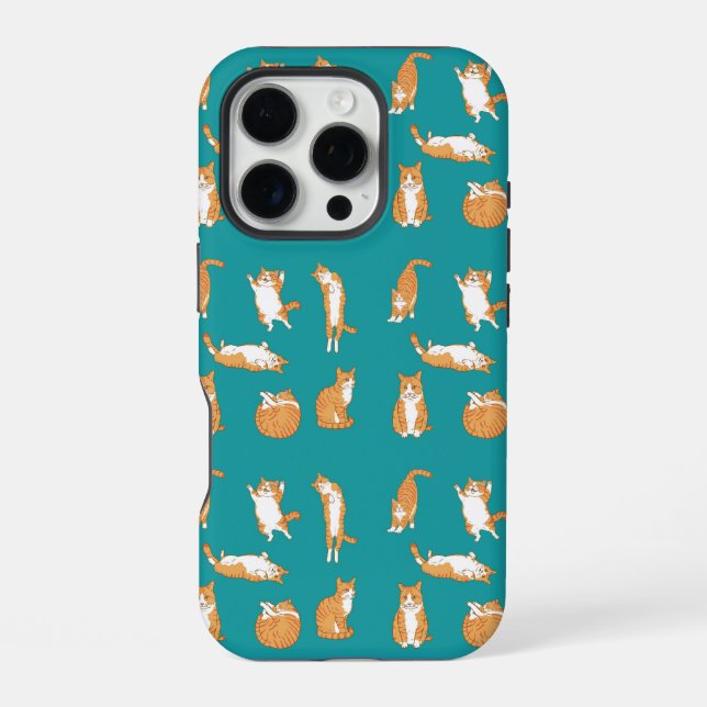 Orange Cats Funny iPhone Case (Back)