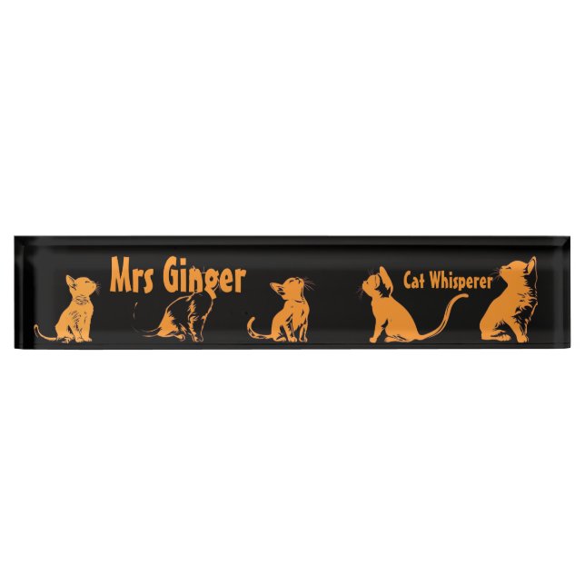orange cats nameplate (Front)