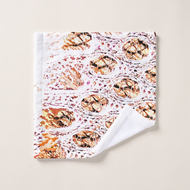 Orange Cell Towel (Wash Cloth)