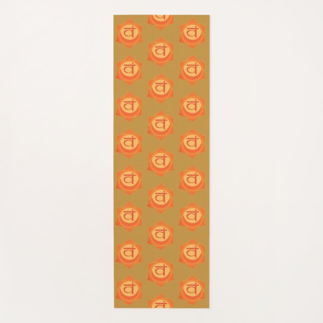 Orange Chakra, Yoga Mat (Front)