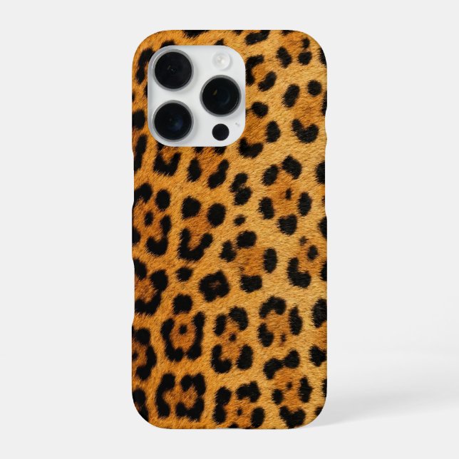 orange cheetah iPhone 16 Pro Max Case (Back)