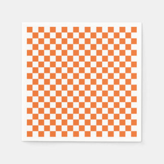 Orange Chequerboard Napkin