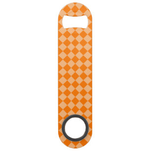 Orange Chequered Diamond Pattern