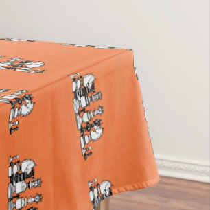Orange Chess Themed Tablecloth Events Party