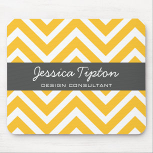 Orange Chevron Mousepad TBM