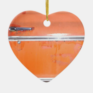 Orange Chevy Truck Door Ceramic Tree Decoration