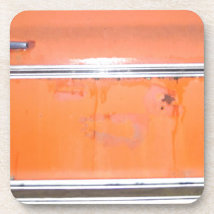 Orange Chevy Truck Door Coaster