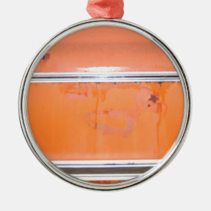 Orange Chevy Truck Door Metal Tree Decoration