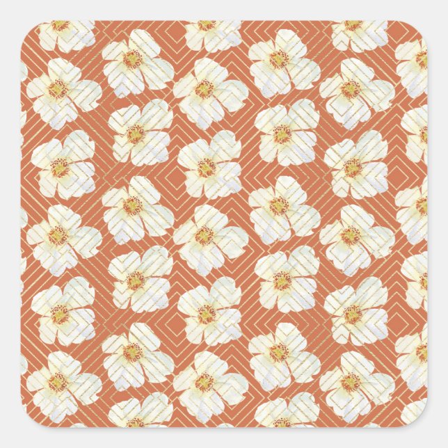 Orange Chicken Square Sticker (Front)