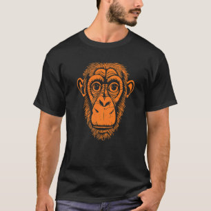 Orange Chimpanzee Ape Not Monkey Cute Chimp T-Shirt