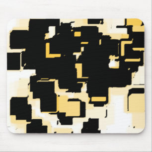 "Orange Chocolate Cake" Geometric Art Mouse Mat