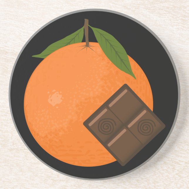 Orange Chocolate Coaster (Front)