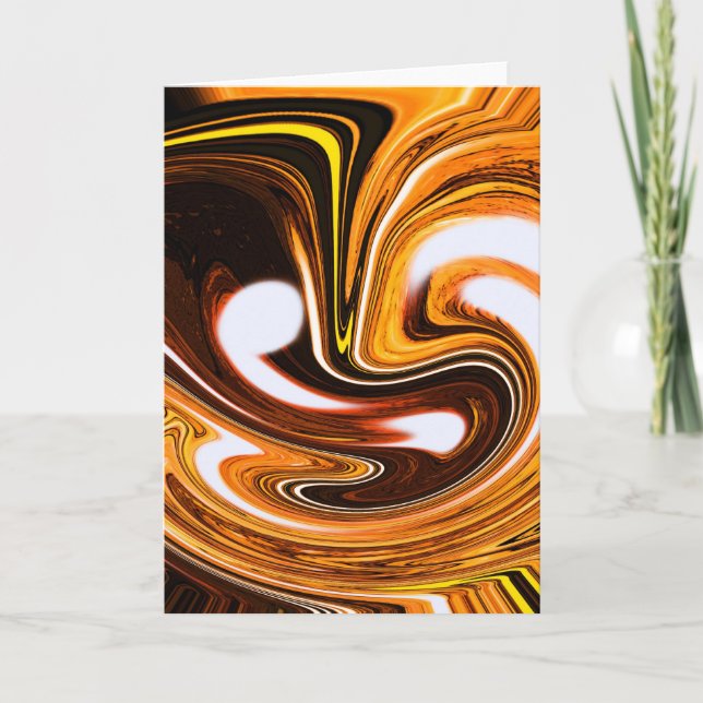 Orange chocolate holiday card (Front)