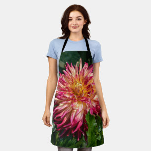 Orange Chrysanthemum Photography, Canadian Beauty Apron