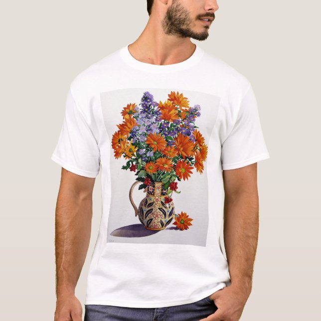 Orange Chrysanthemums T-Shirt (Front)