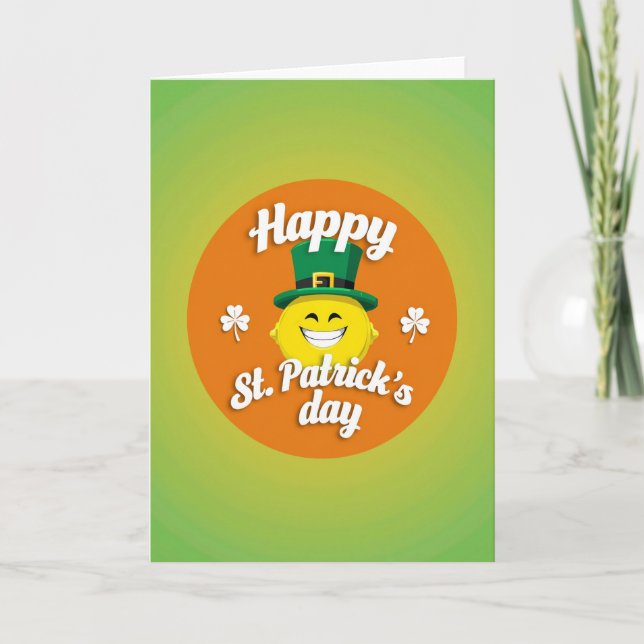 Orange Circle Smile Card (Front)