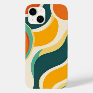 Orange Circles and Colour Streams Case-Mate iPhone 14 Case