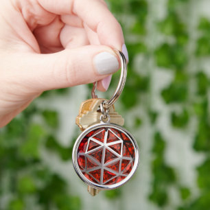 Orange Citrine Sphere Keychain