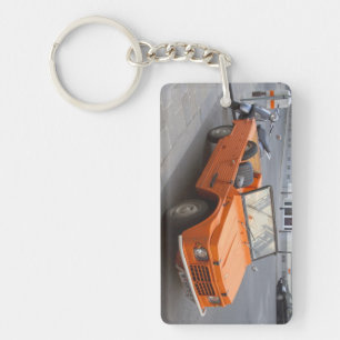 Orange Citroën Mehari Key Ring