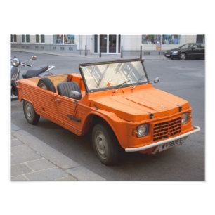 Orange Citroen Mehari Photo Print