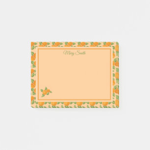 Orange Citrus Border Botanical Design Post-it Notes