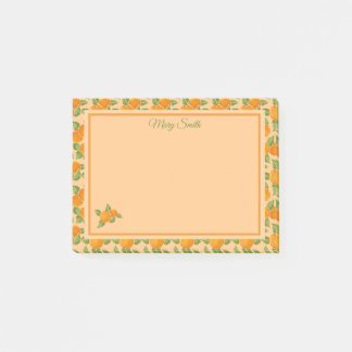 Orange Citrus Border Botanical Design Post-it Notes