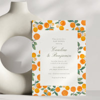Orange Citrus Couples Winter Baby Shower Modern
