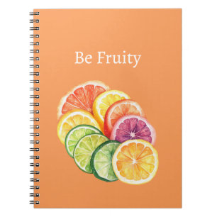 Orange Citrus Fruit Be Fruity Notebook