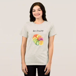 Orange Citrus Fruit Be Fruity Tri-Blend Shirt