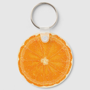 Orange citrus keychain