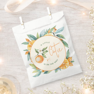 Orange Citrus Little Cutie Baby Shower Favour Bags