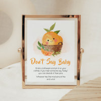 Orange Citrus Little Cutie Don't Say Baby