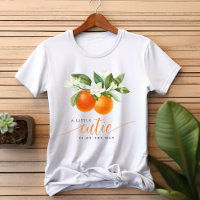 Orange Citrus Little Cutie On The Way Baby Shower