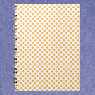 Orange Citrus Pattern Notebook