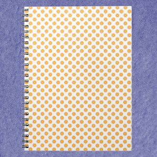 Orange Citrus Pattern Notebook
