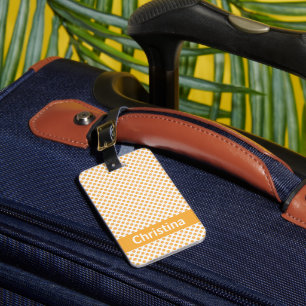 Orange Citrus Pattern Persoanlize Luggage Tag