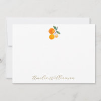 Orange Citrus Watercolor Bridal Shower Custom
