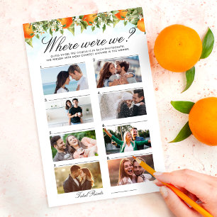 Orange Citrus Where Were We Game Couple Photos