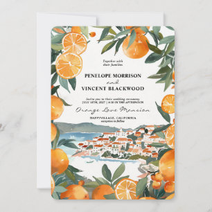 Orange City 2 Wedding Invitation