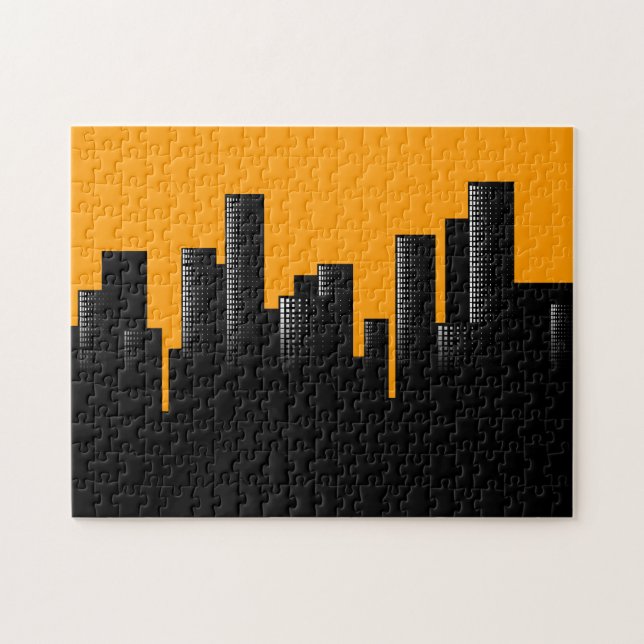 orange cityscape jigsaw puzzle (Horizontal)