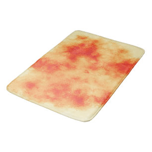 Orange Cloud Effect Bath Mat