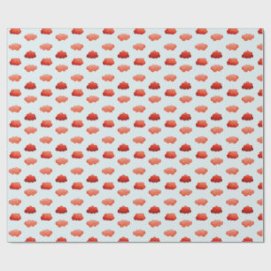 Orange clouds - Watercolor Wrapping Paper
