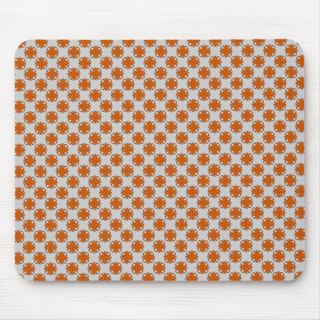 Orange Clover Ribbon by Kenneth Yoncich Mouse Mat (Front)