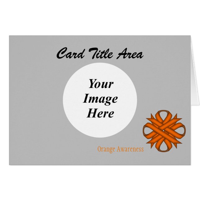 Orange Clover Ribbon Template by Kenneth Yoncich (Front Horizontal)