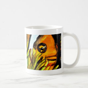 Orange Clown Fish watercolor original art painting Coffee Mug
