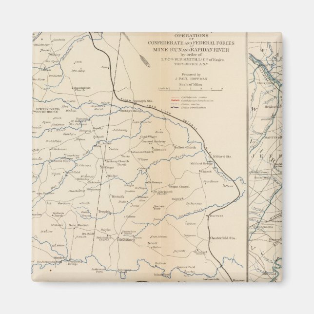 Orange Co, Va, Mine Run, Rapidan River Magnet (Front)