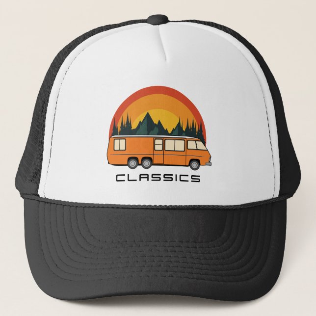 Orange Coach Classics Logo Trucker Hat (Front)