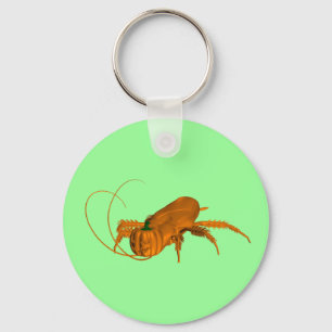 Orange Cockroach Key Ring